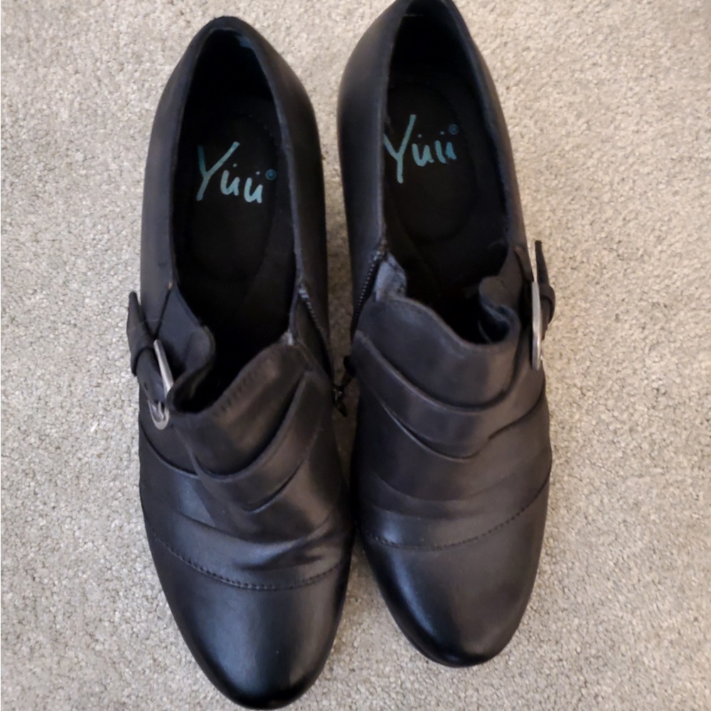 YUU black booties.  Size 9.  Worn once